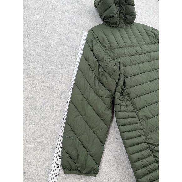 NWT Lands' End Packable Long Puffer Parka Jacket Olive Green Size LARGE - Picture 12 of 15